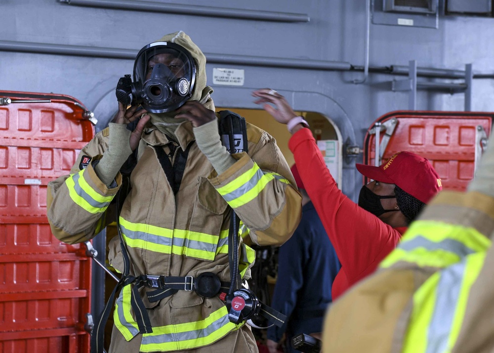 USS Hershel "Woody" Williams training