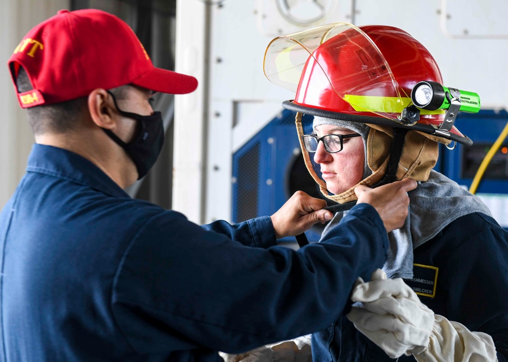 USS Hershel "Woody" Williams training