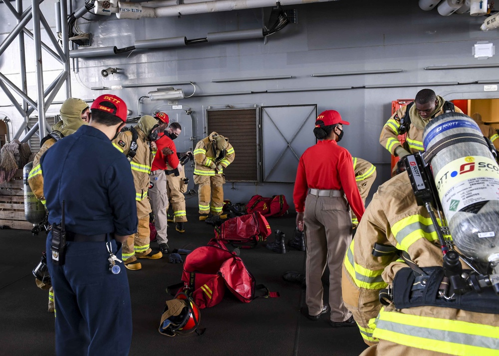 USS Hershel "Woody" Williams training
