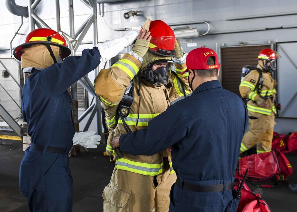 USS Hershel "Woody" Williams training