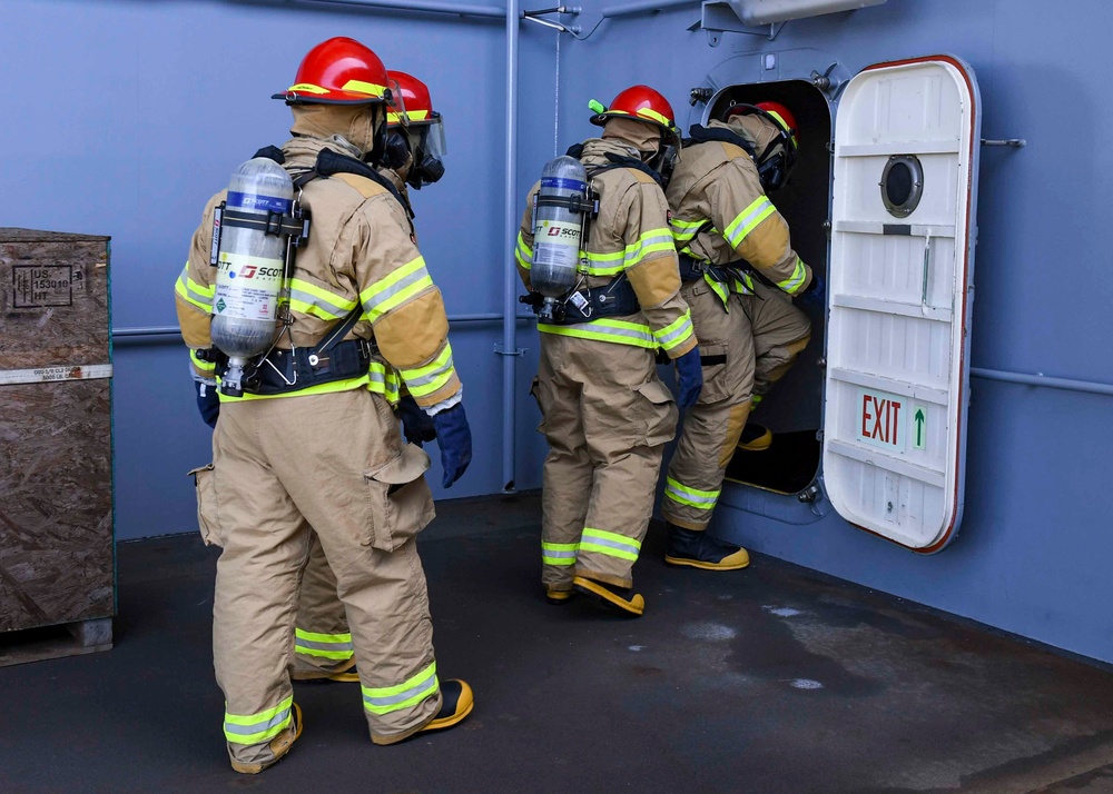 USS Hershel "Woody" Williams training