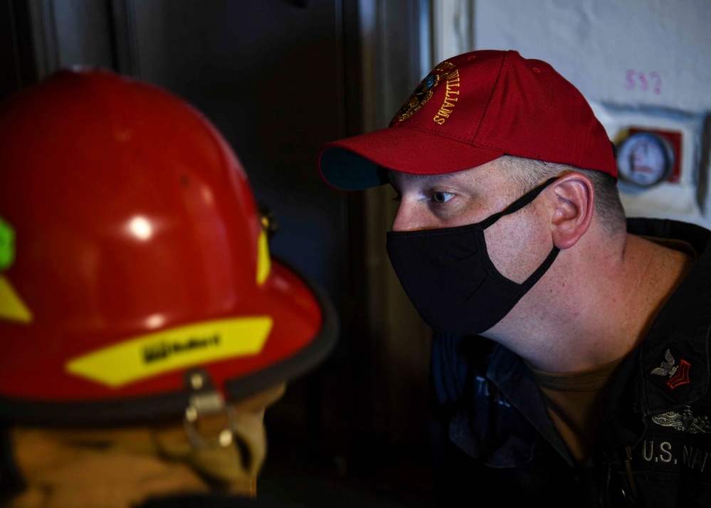 USS Hershel "Woody" Williams training