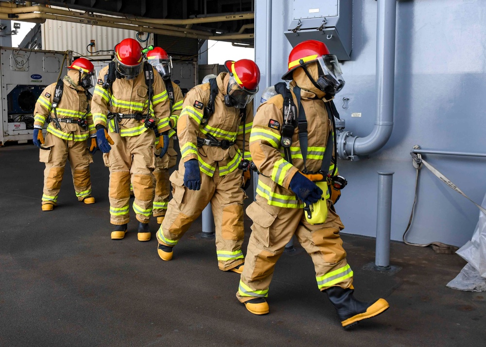 USS Hershel "Woody" Williams training