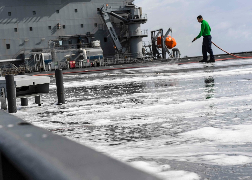 USS Hershel "Woody" Williams fresh water wash down