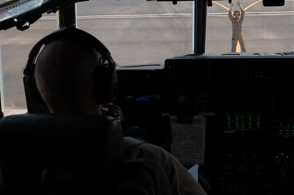 U.S. Marine Corps VMGR-234 Executes Low-Level Proficiency Flight