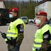 Bundeswehr Feldjäger observe the mission