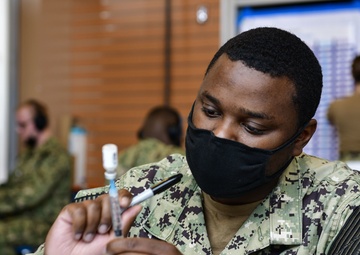 U.S. Navy Corpsmen combat COVID-19 at St. Louis Community Vaccination Center