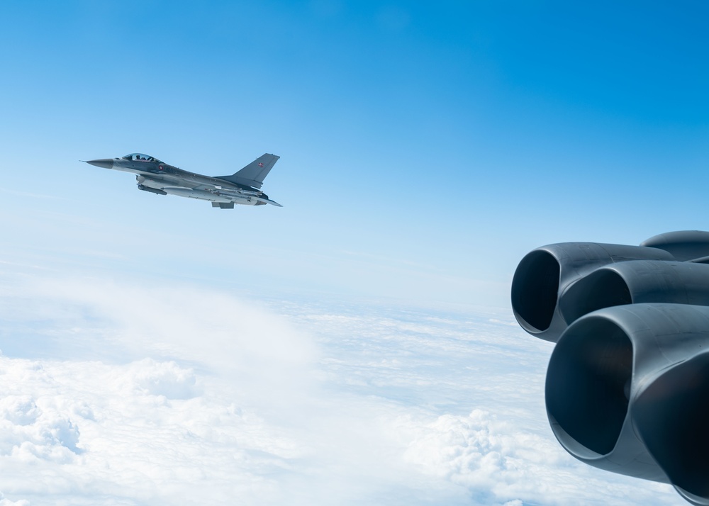 DVIDS - Images - Danish F-16 integrates with U.S. B-52H Stratofortress ...