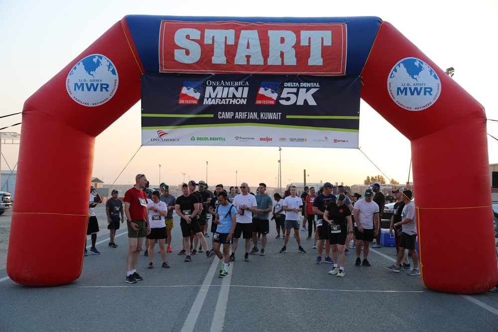 'Brickyard' Soldiers host 400 Indy Mini runners at Camp Arifjan