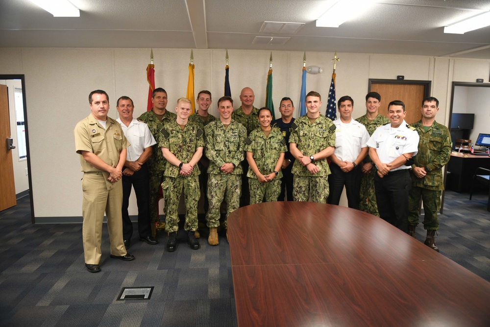 Foreign Liaison Officers Brief U.S. Naval Academy Midshipmen During Cultural Exchange