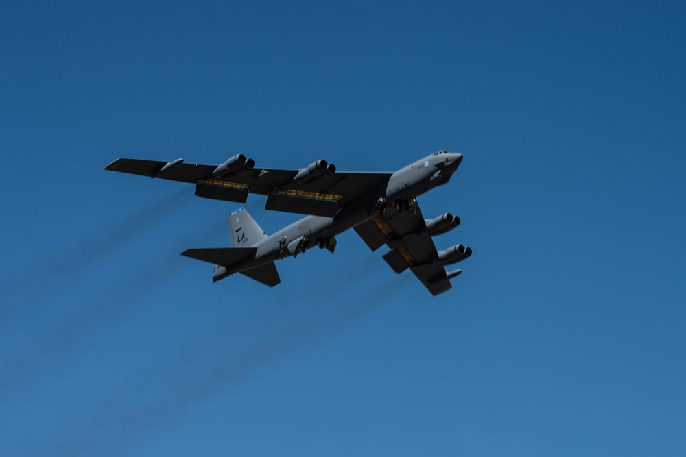 B-52s Take off from Morón Air Base for Strategic Operations