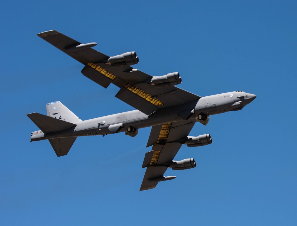 B-52s Take off from Morón Air Base for Strategic Operations