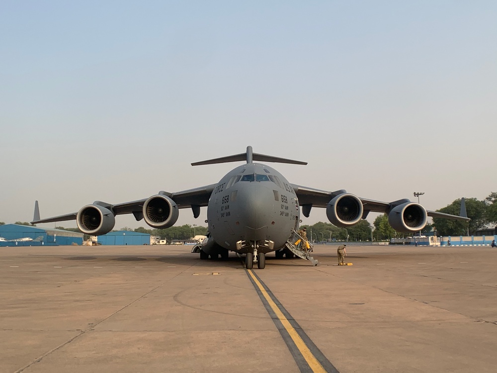 The second of several emergency COVID-19 relief shipments from the United States arrives in India.