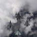 U.S. Air Force, French and Royal Air Force fighter aircraft participate in formation flight