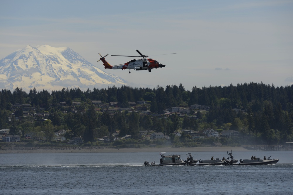 PHOTOS: Coast Guard conducts maritime security exercise near Fox Island, WA