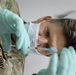 Soldiers of Task Force Phoenix receive their vaccine shots at Camp Buehring, Kuwait