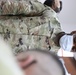 Soldiers of Task Force Phoenix receive their vaccine shots at Camp Buehring, Kuwait