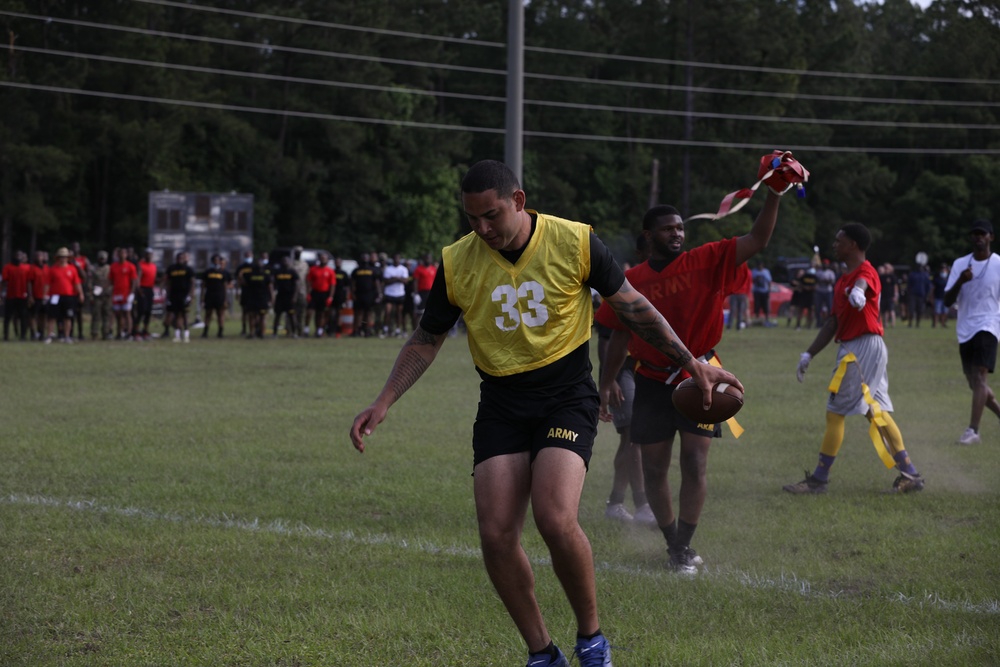 Dogface Soldier Compete in Flag Football Tournament During Marne WeekJ