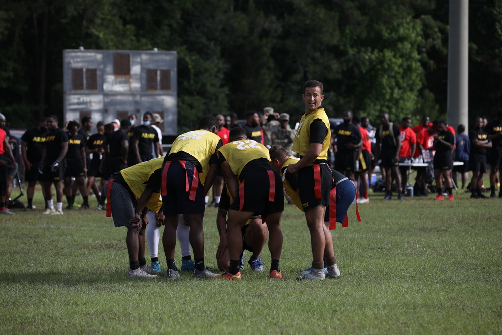 Dogface Soldier Compete in Flag Football Tournament During Marne Week