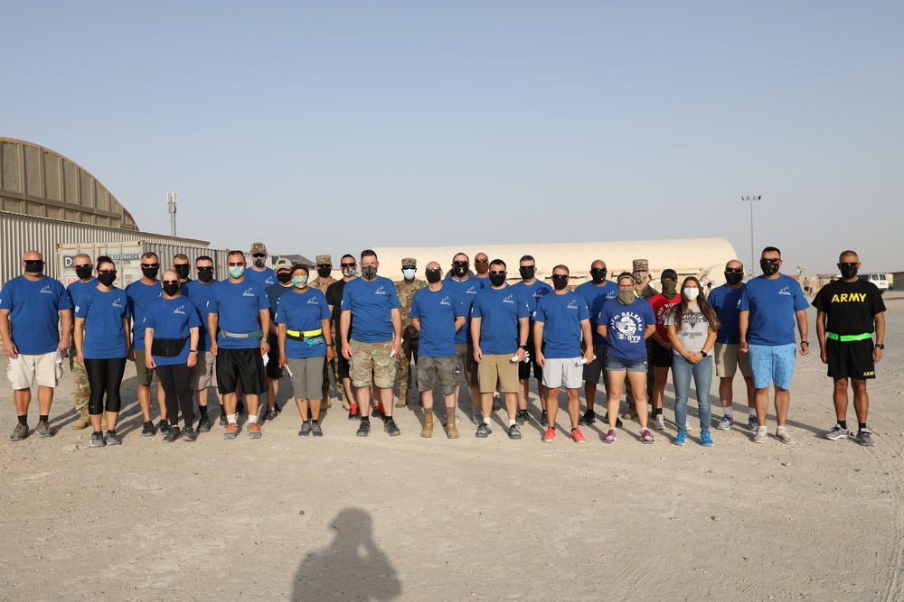 Soldiers and DoD civilians joined chaplains for a Prayer Walk at Camp Buehring, Kuwait.