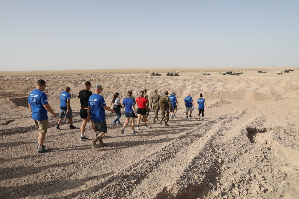 Soldiers and DoD civilians joined chaplains for a Prayer Walk at Camp Buehring, Kuwait.