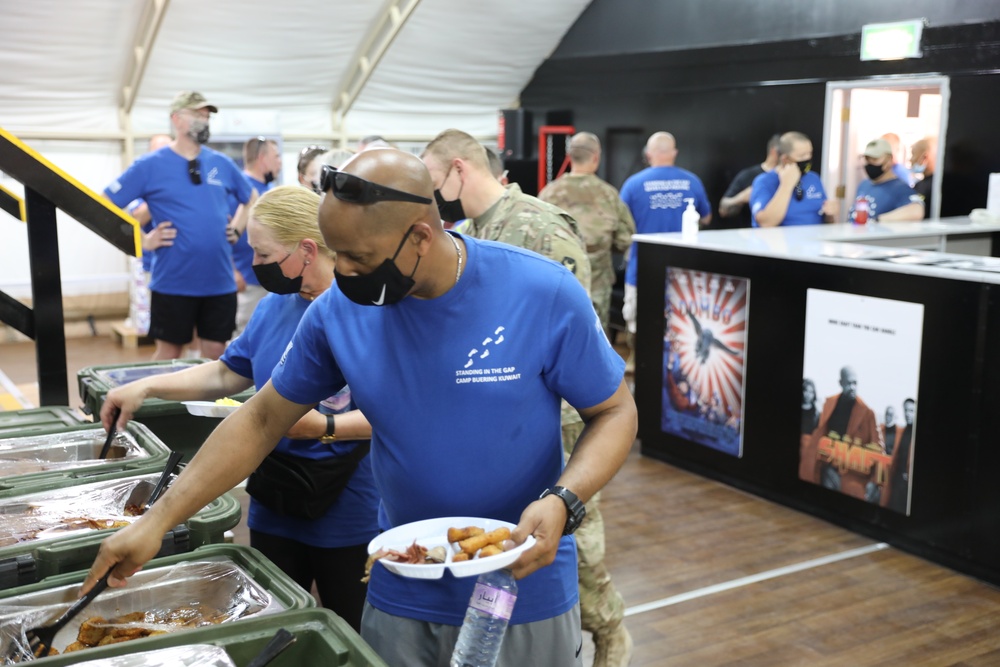 Soldiers and DoD civilians joined chaplains for a Prayer Walk at Camp Buehring, Kuwait.