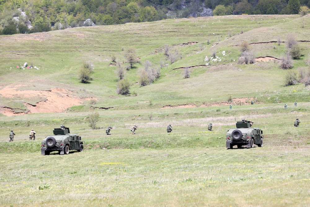 U.S., Abanian troops train at Biza