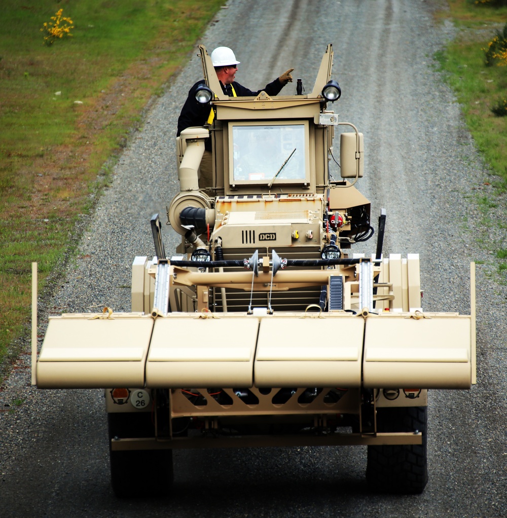 National Guard Engineers train on Husky Mine Detection Vehicle