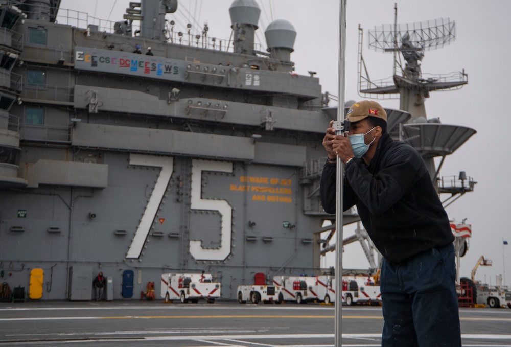 Truman departs Norfolk Naval Shipyard