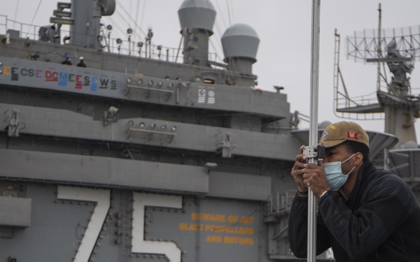 Truman departs Norfolk Naval Shipyard