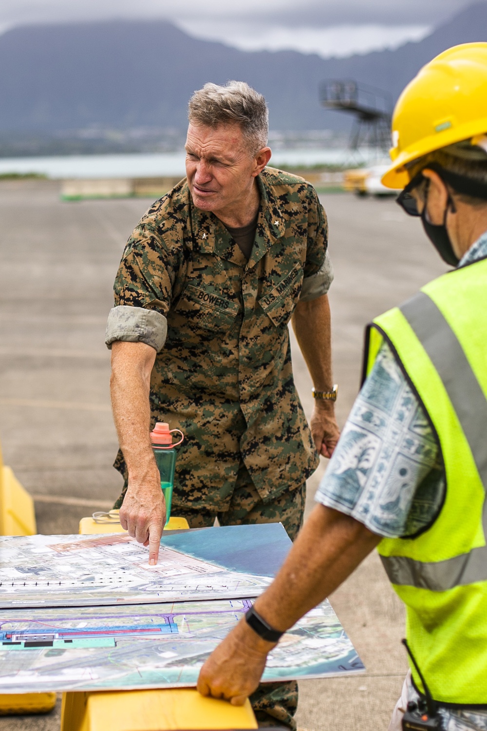 Brig. Gen. Bowers and Sgt. Maj. Kitashima visit MCBH, May 2021