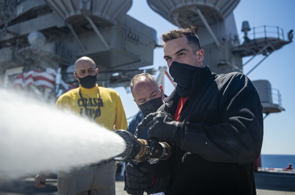 Truman departed Norfolk Naval Shipyard after completing a 10-month regularly scheduled extended carrier incremental availability.