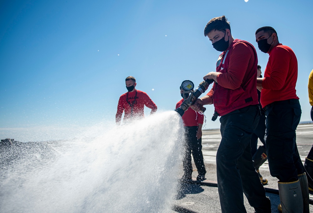 Truman departed Norfolk Naval Shipyard after completing a 10-month regularly scheduled extended carrier incremental availability.