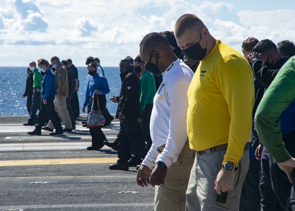 USS Harry S. Truman (CVN 75) is currently in Norfolk Naval Shipyard for its Extended Carrier Incremental Availability (ECIA)