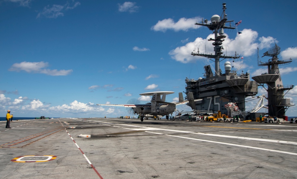 USS Harry S. Truman (CVN 75) transits the Atlantic Ocean