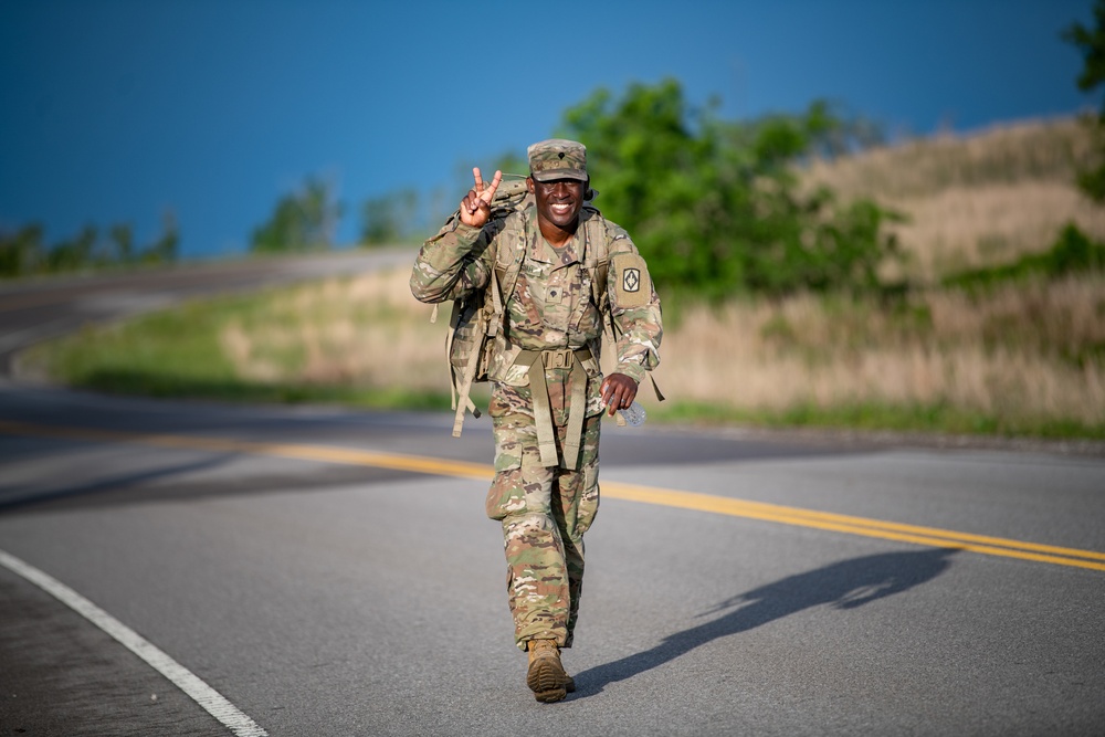 The Diamond Brigade Conducts Soldier, NCO of The Year Competition: Ruck March