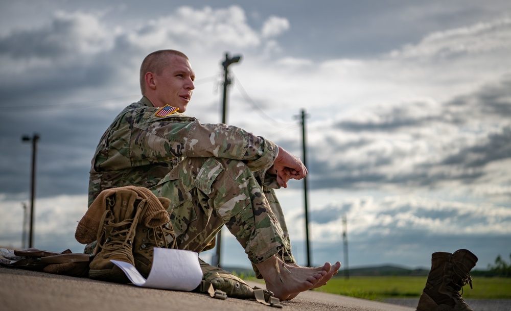 The Diamond Brigade Conducts Soldier, NCO of The Year Competition: Ruck March