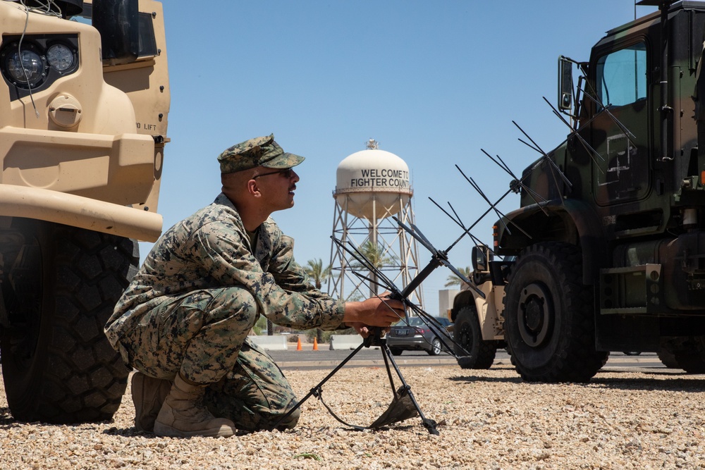 Marines Convoy Across The United States