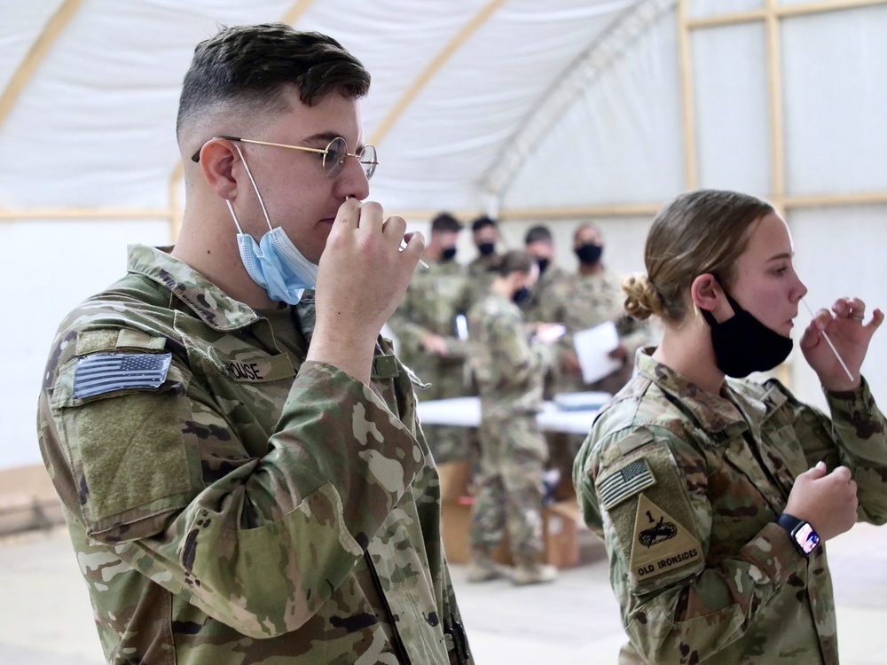 111th Theater Engineer Brigade conducts COVID Testing