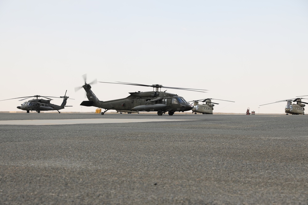 Task Force Phoenix, 40th CAB starts work on the airfield