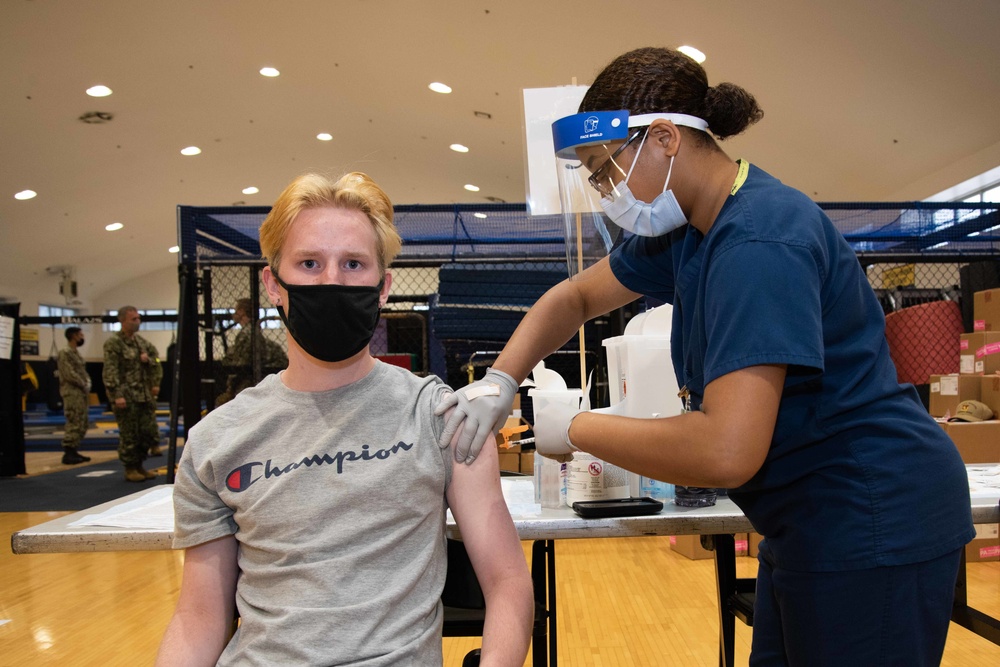 Pfizer vaccine administered to Navy-sponsored children in Yokosuka