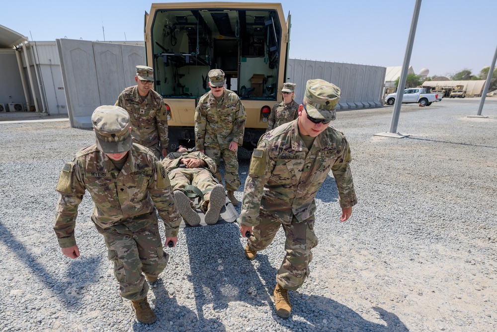 Al Dhafra medics conduct joint training during EMS week