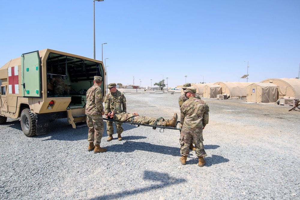 Al Dhafra medics conduct joint training during EMS week