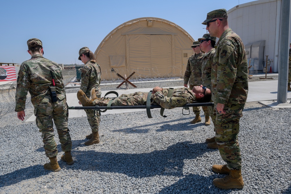 Al Dhafra medics conduct joint training during EMS week