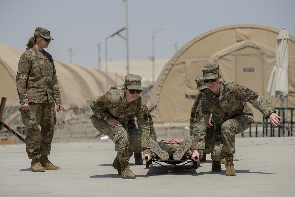 Al Dhafra medics conduct joint training during EMS week