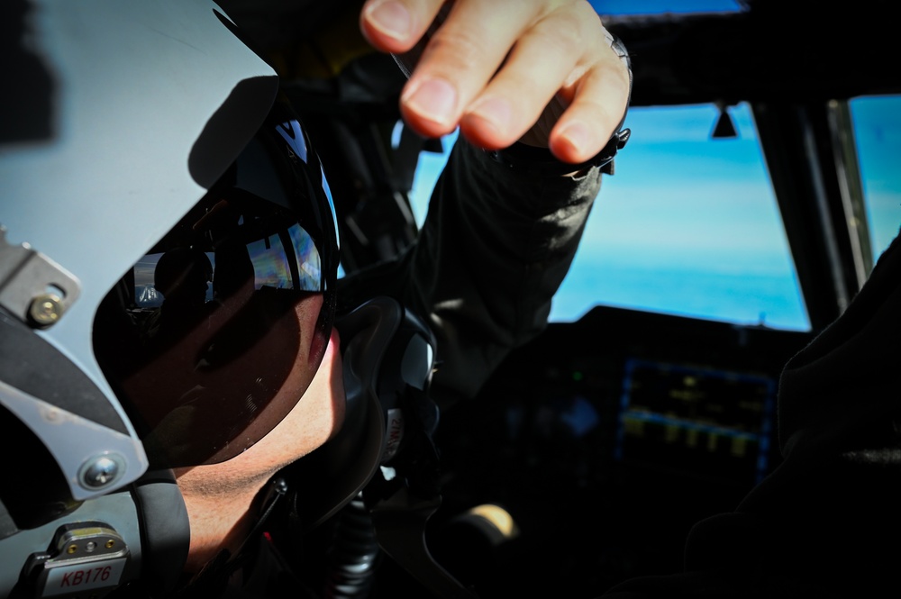 Captain &quot;Joker&quot; overlooks his flight instruments