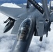 U.S. Air Force F-15 receives fuel over Scotland