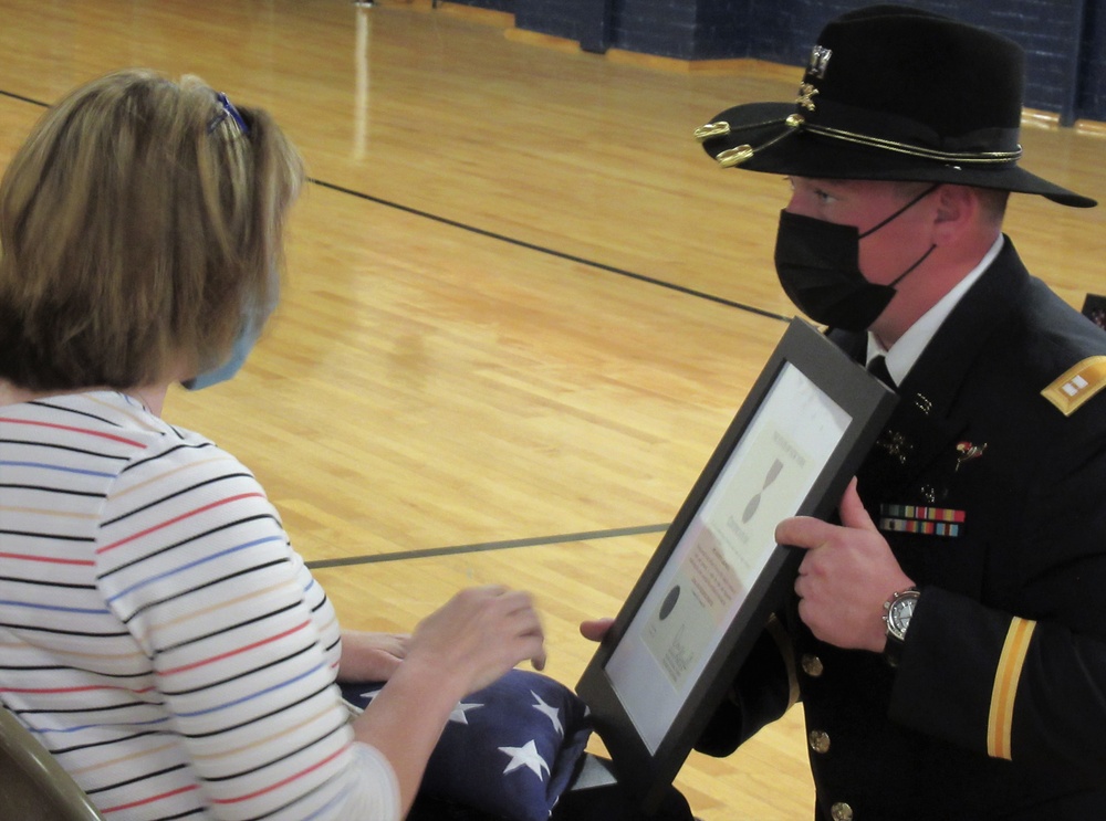 A Troop honors Spc Justin Grennell