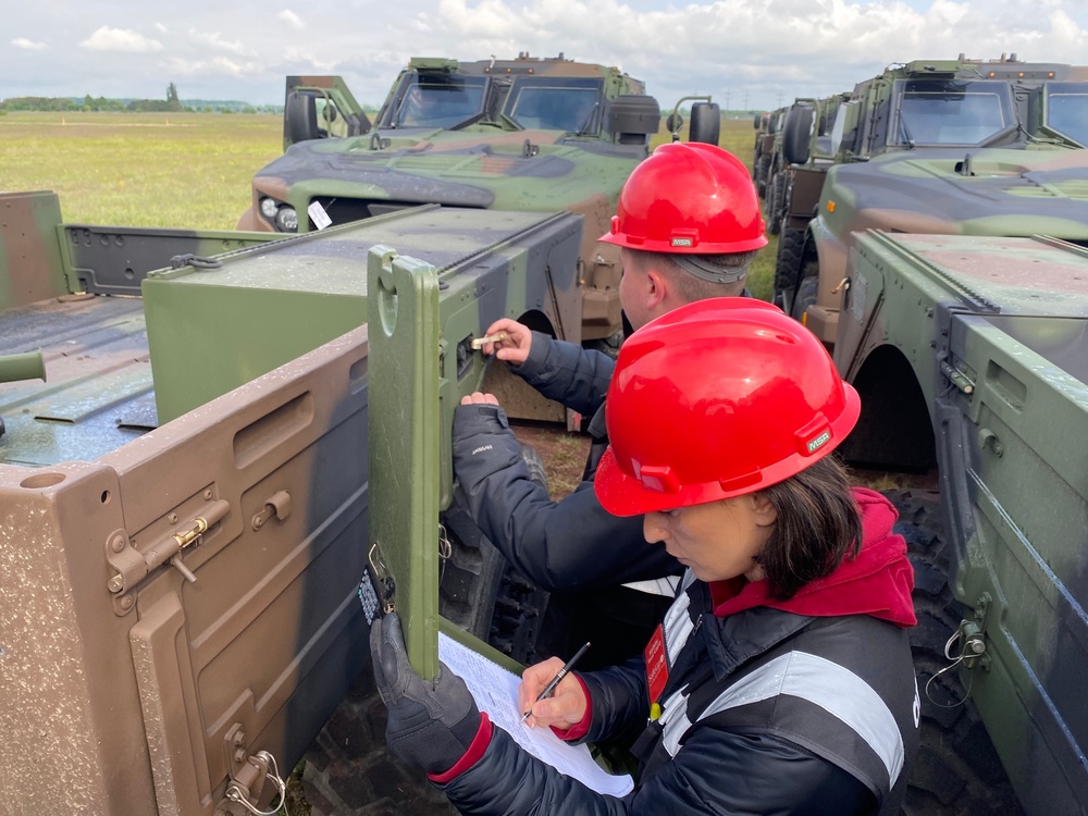 Joint Light Tactical Vehicles arrive at APS-2 site in Mannheim