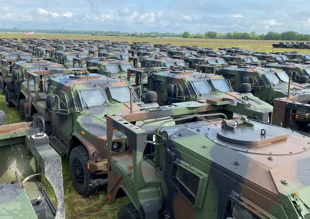 Joint Light Tactical Vehicles arrive at APS-2 site in Mannheim